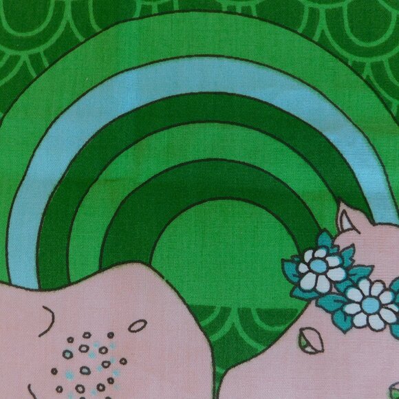 VTG groovy Katashas Unusuals wrap skirt fabric Schumacher decorator material 1yd - Picture 6 of 16